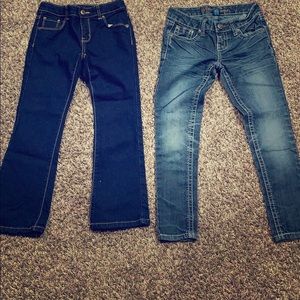 Girls jeans size 7 two pairs